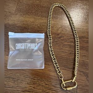 Chansutt Pearls Gold-Tone Chain Necklace - New